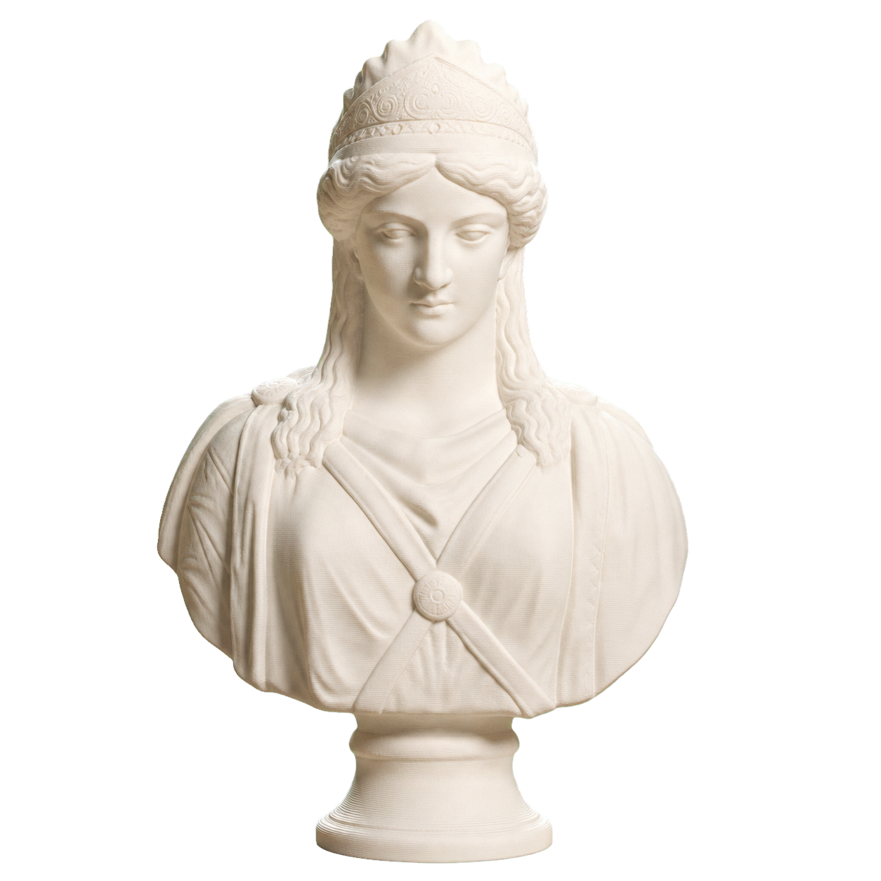 Zenobia, The Queen of Palmyra America Ivory White collectible bust