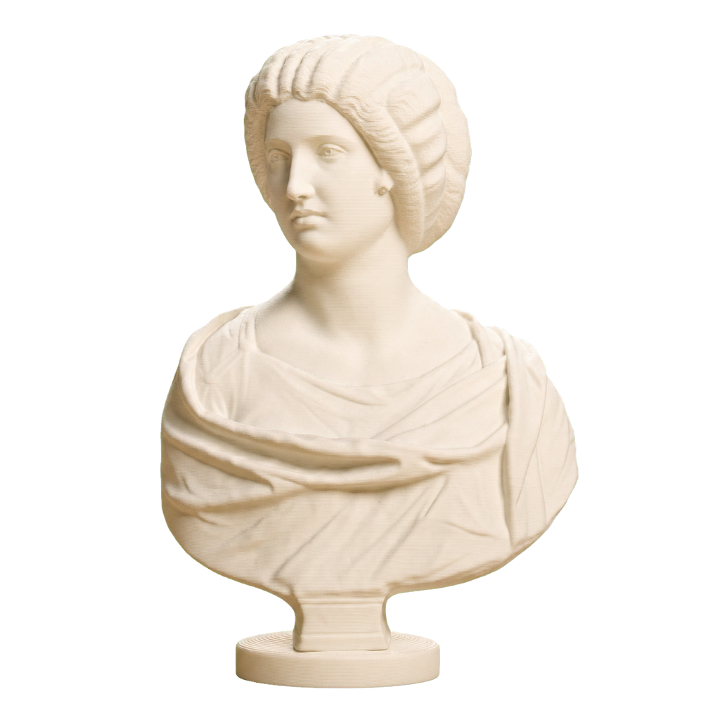 Marble Bust of a Roman Woman Ivory White collectible bust
