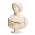 Marble Bust of a Roman Woman Ivory White collectible bust