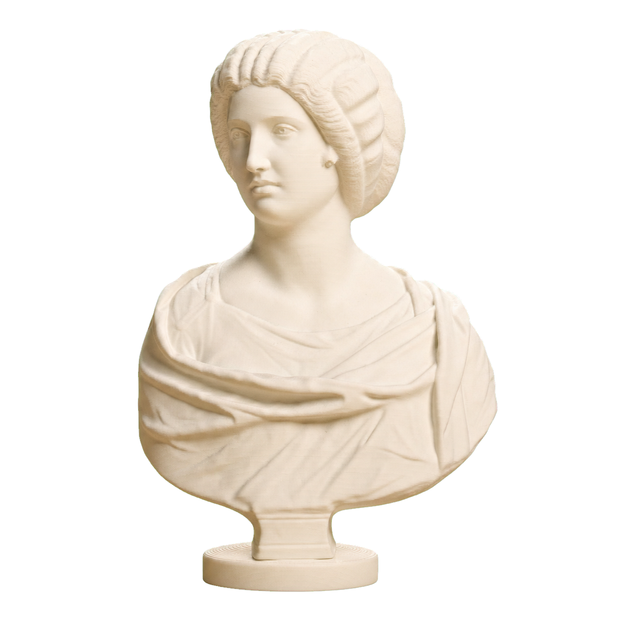 Marble Bust of a Roman Woman Ivory White collectible bust
