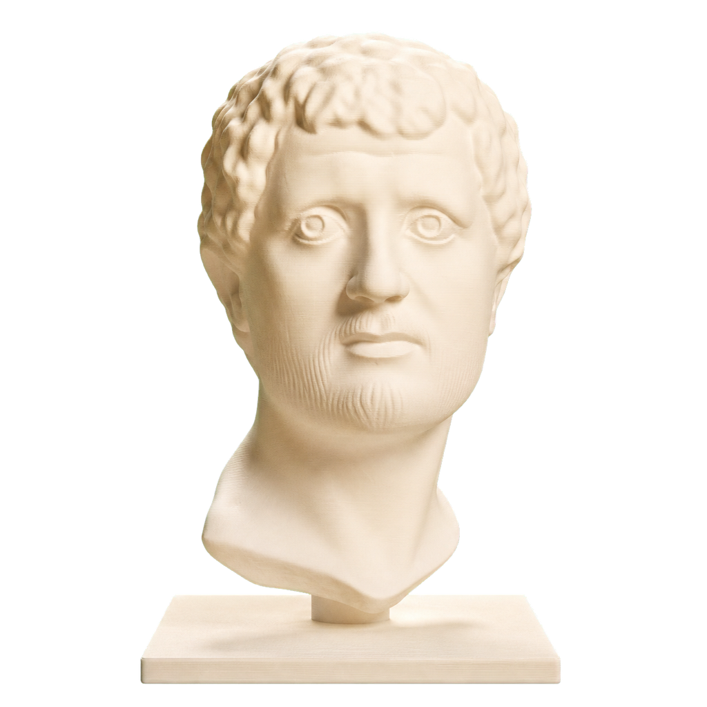 Portrait Head of a Man Ivory White collectible bust