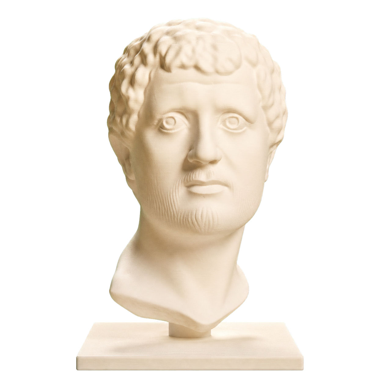 Portrait Head of a Man Ivory White collectible bust