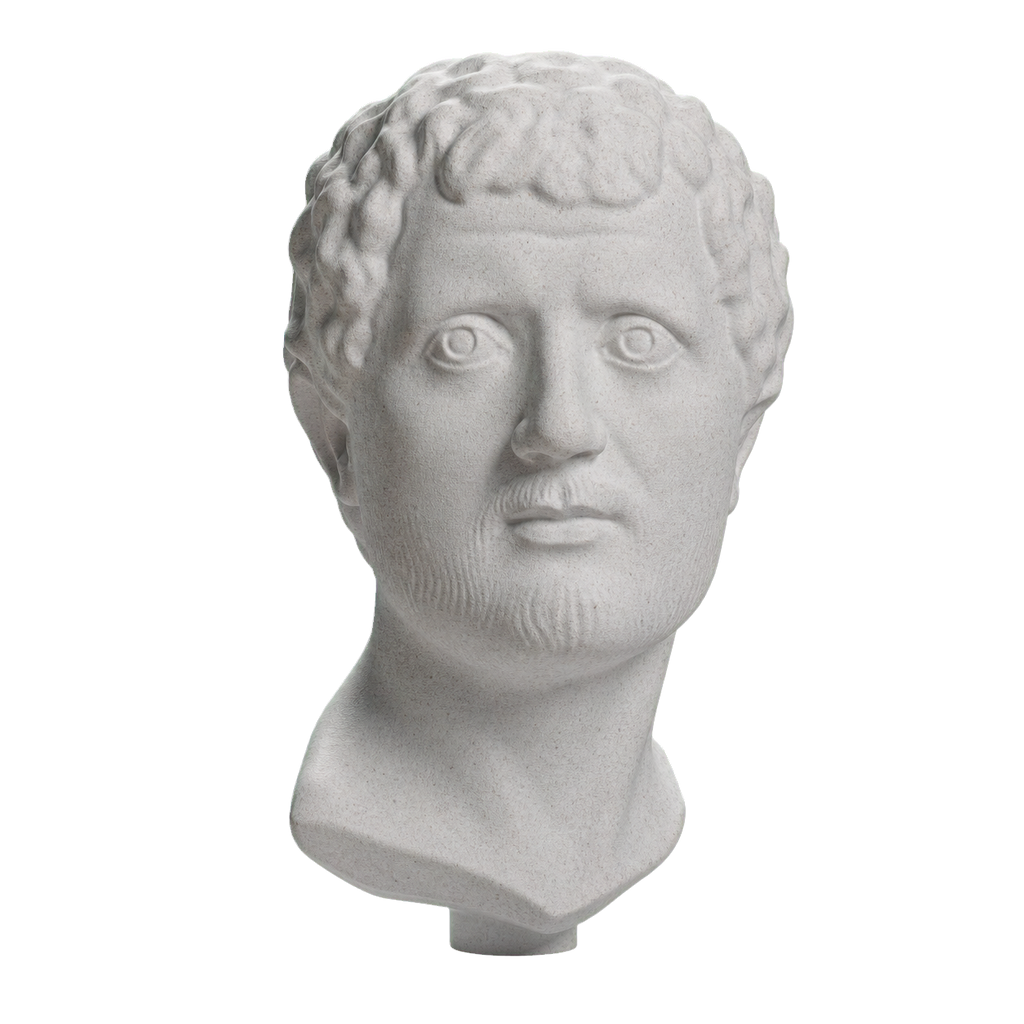 Portrait Head of a Man Marble Stone collectible bust