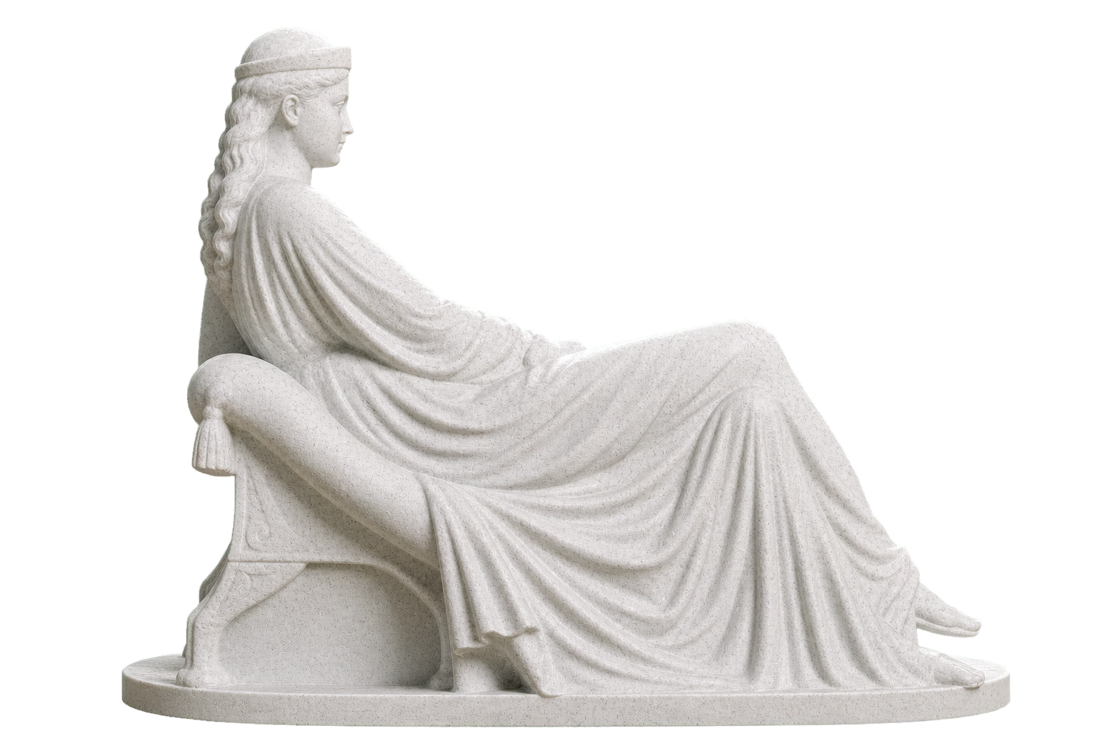 Semiramis Marble Stone collectible bust