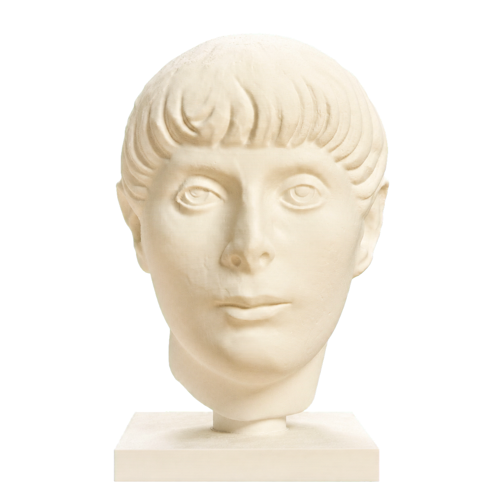 Head of a Young Man Ivory White collectible bust