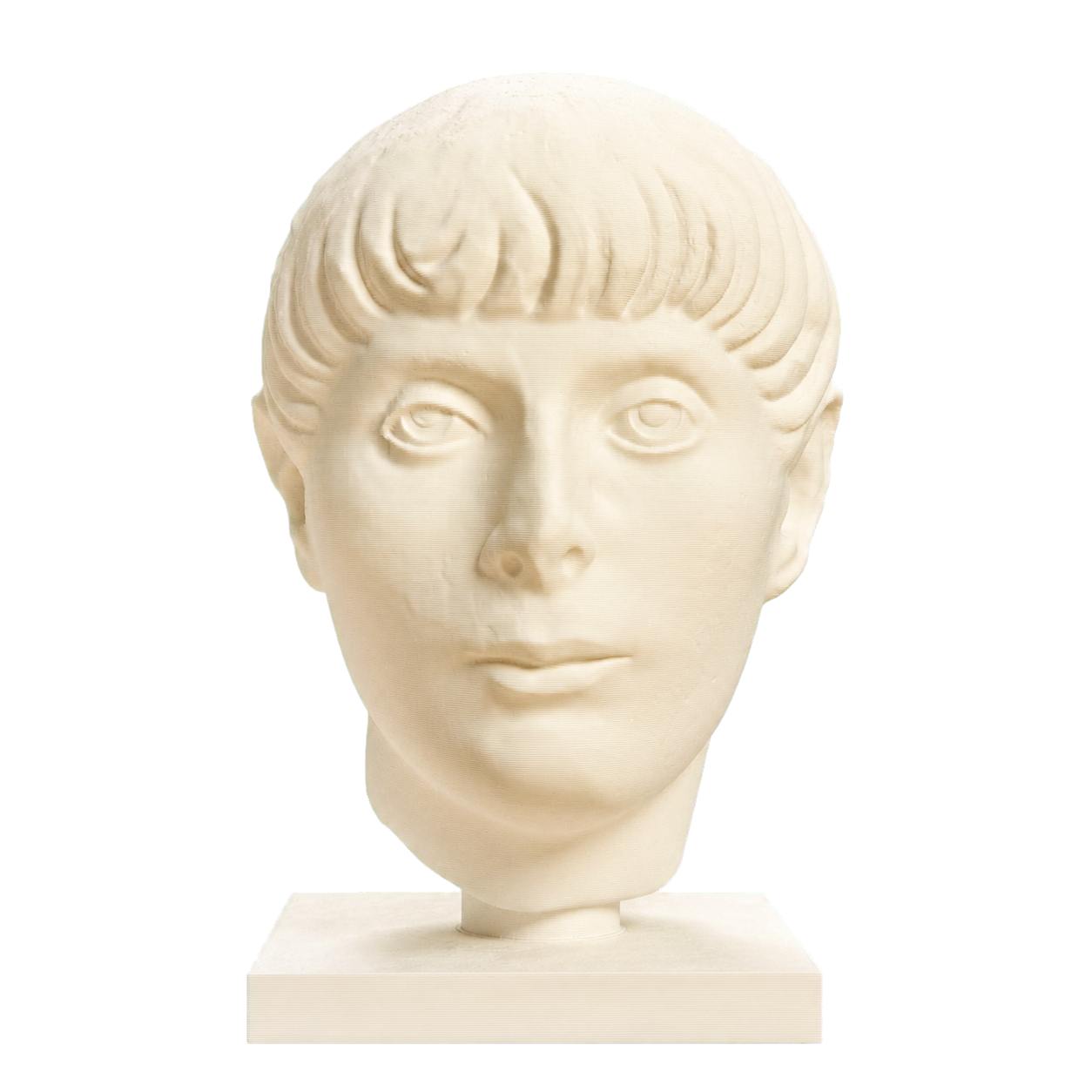 Head of a Young Man Ivory White collectible bust
