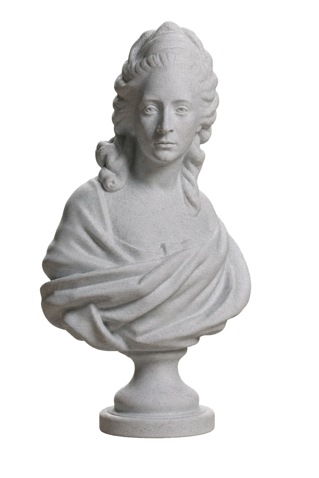 Anne-Marie-Louise Thomas de Domangeville Marble Stone collectible bust