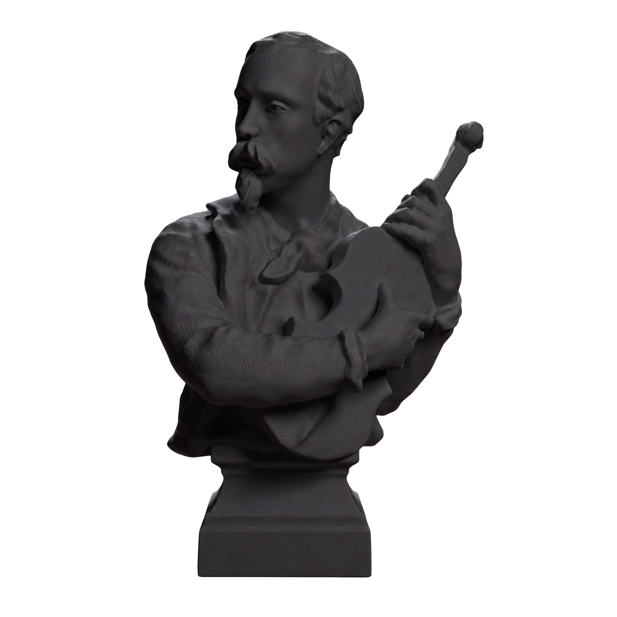 Charles Carpeaux Charcoal Black collectible bust