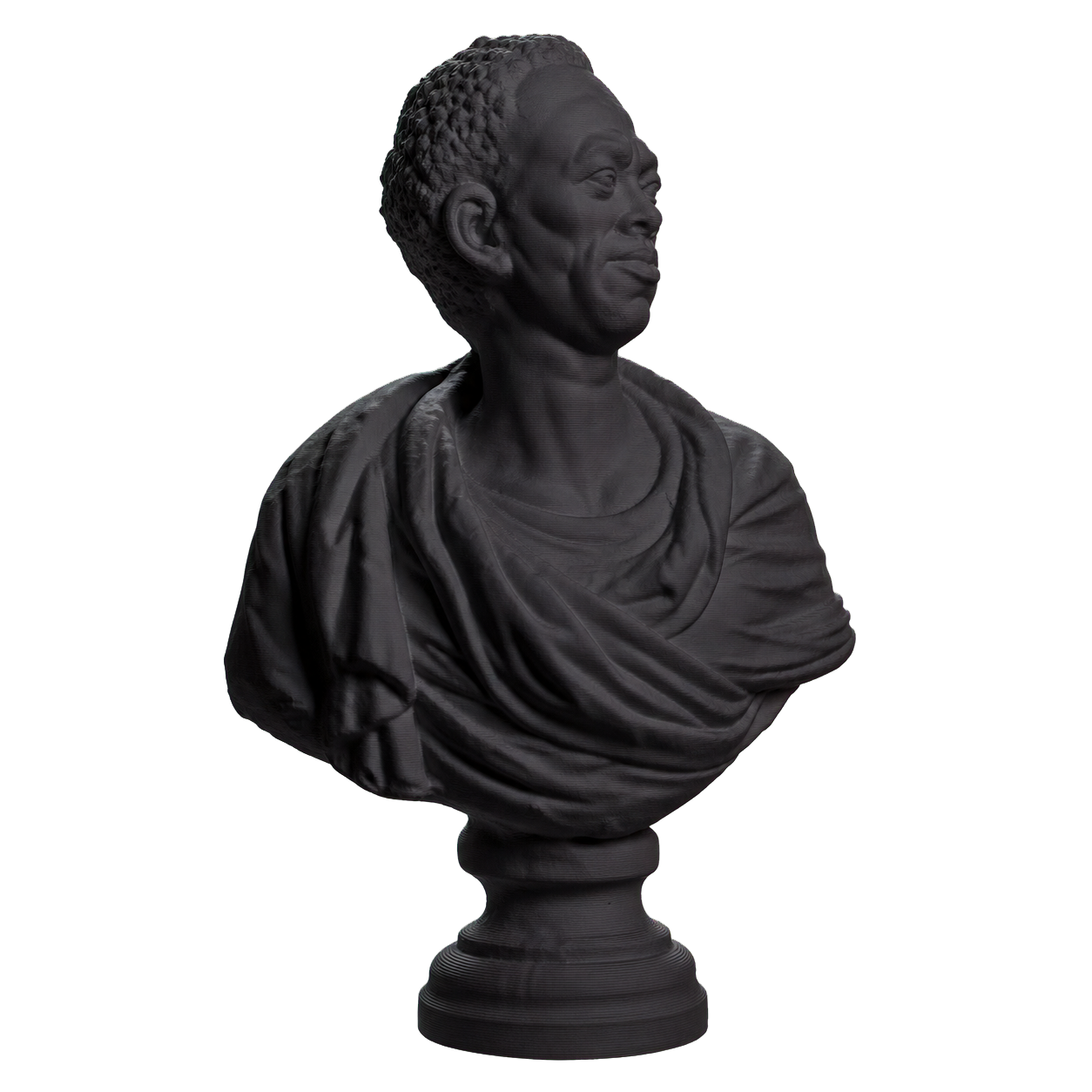 Bust of an African Man Charcoal Black collectible bust