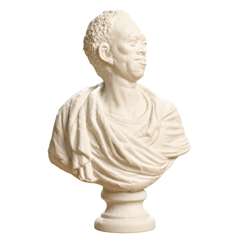 Bust of an African Man Ivory White collectible bust
