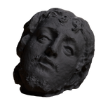 Head of Saint John the Baptist Charcoal Black collectible bust