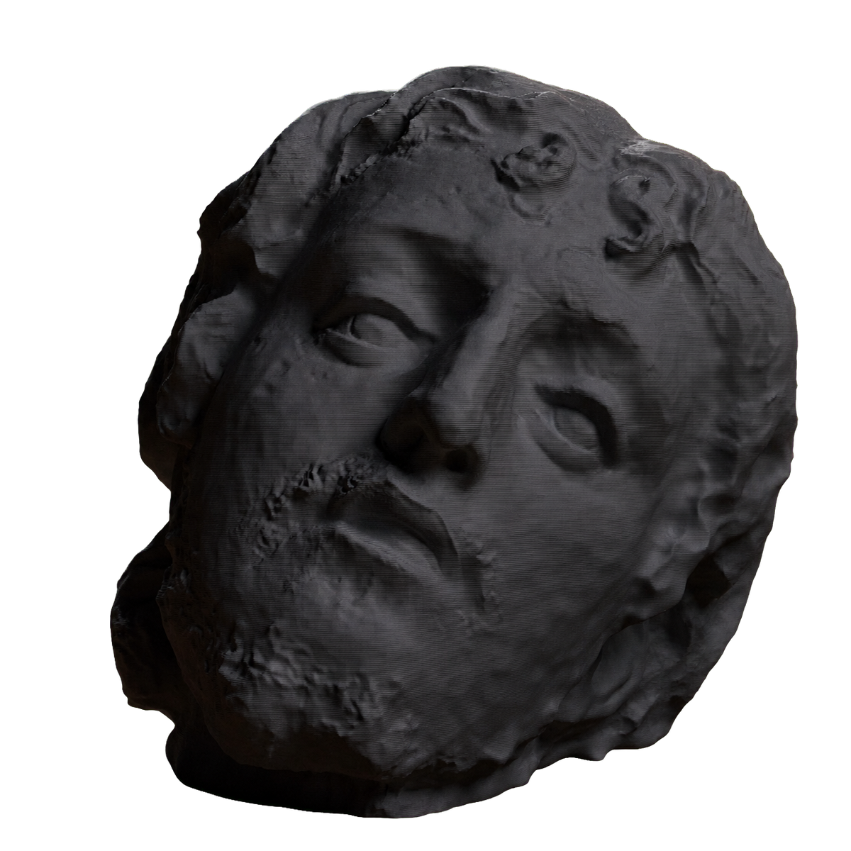 Head of Saint John the Baptist Charcoal Black collectible bust