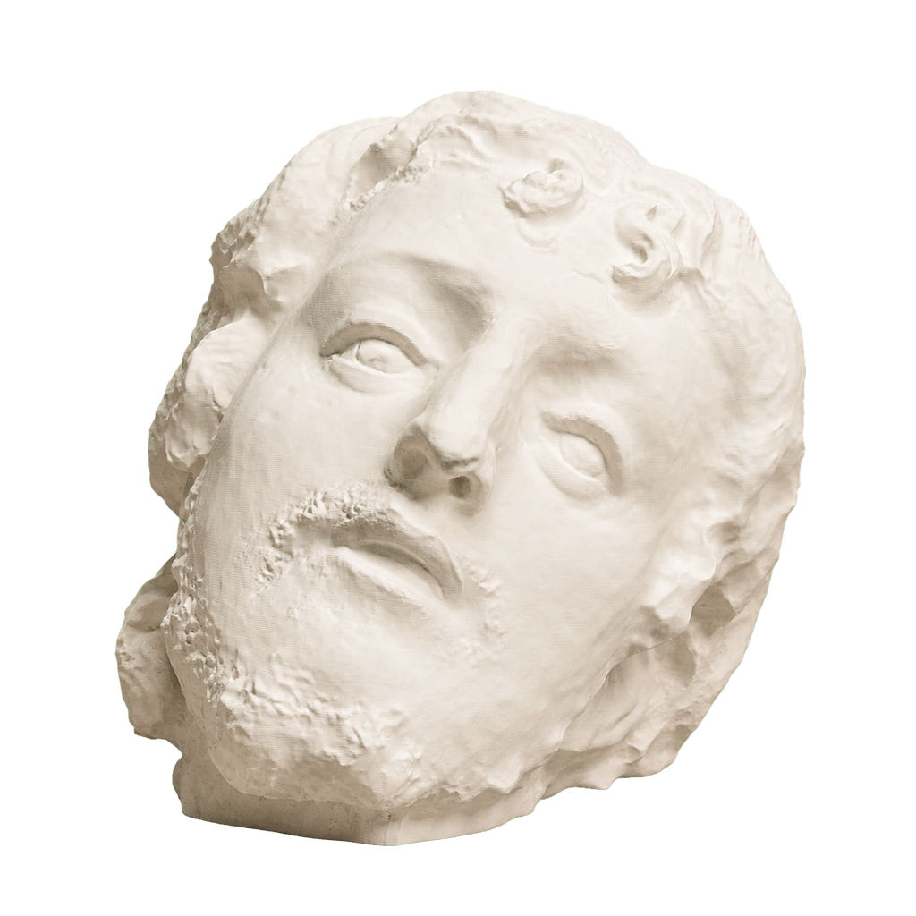Head of Saint John the Baptist Ivory White collectible bust