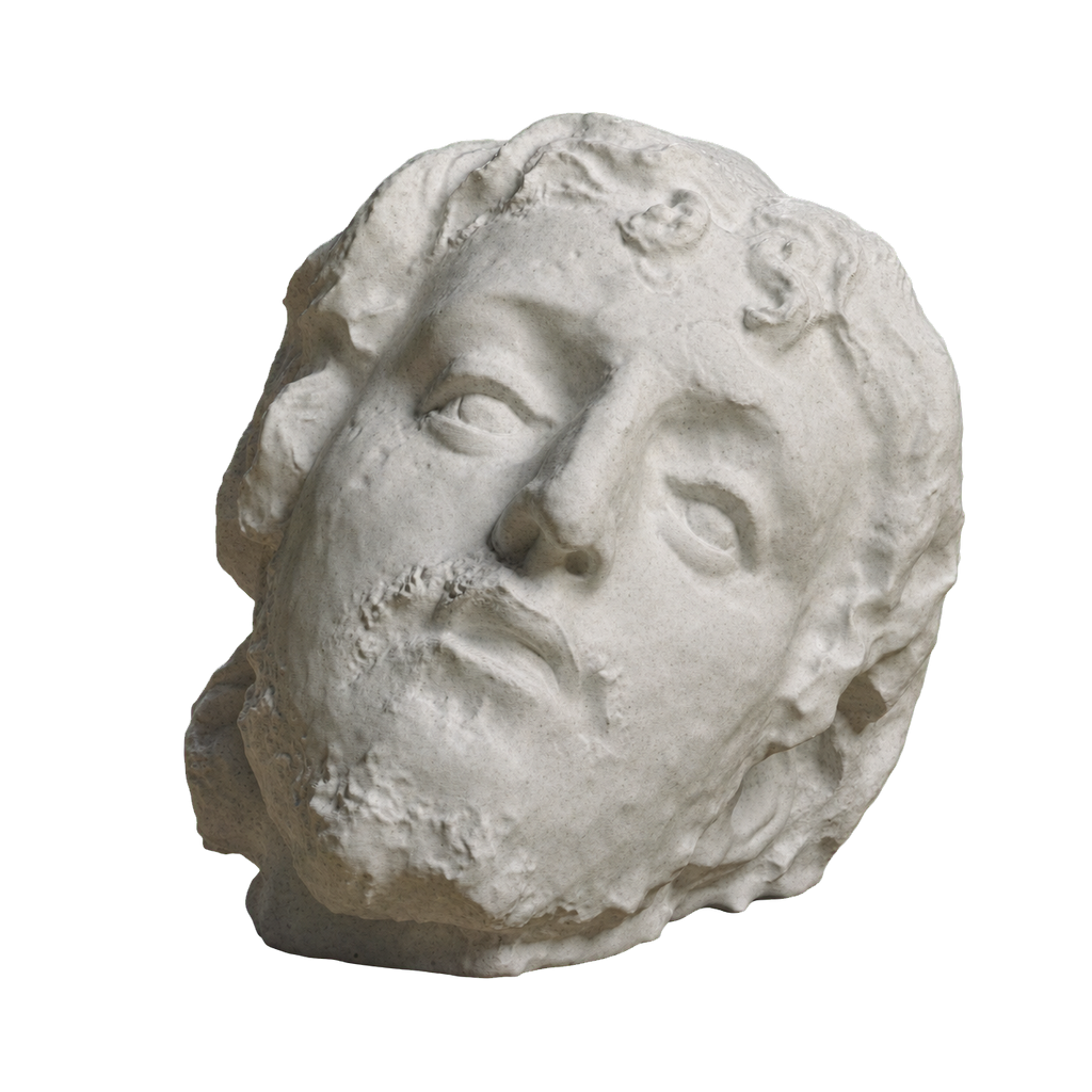 Head of Saint John the Baptist Marble Stone collectible bust