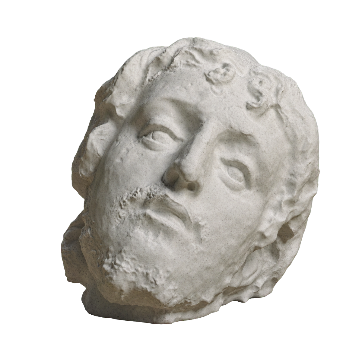 Head of Saint John the Baptist Marble Stone collectible bust