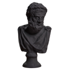 Bust of a Philosopher Charcoal Black collectible bust