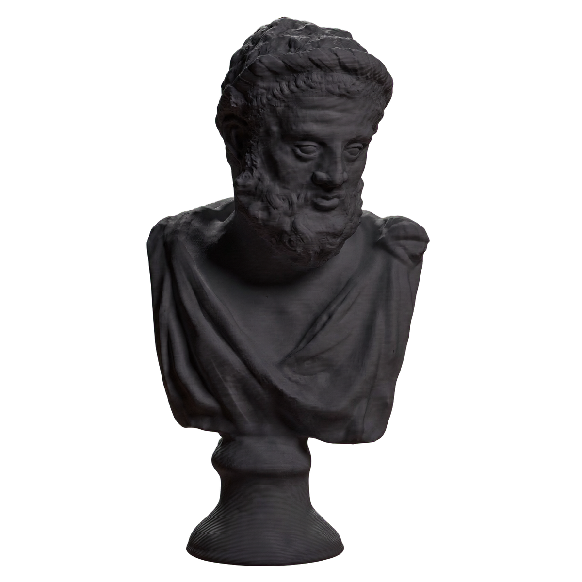 Bust of a Philosopher Charcoal Black collectible bust