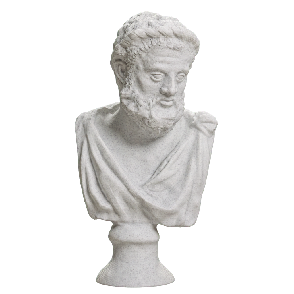 Bust of a Philosopher Marble Stone collectible bust
