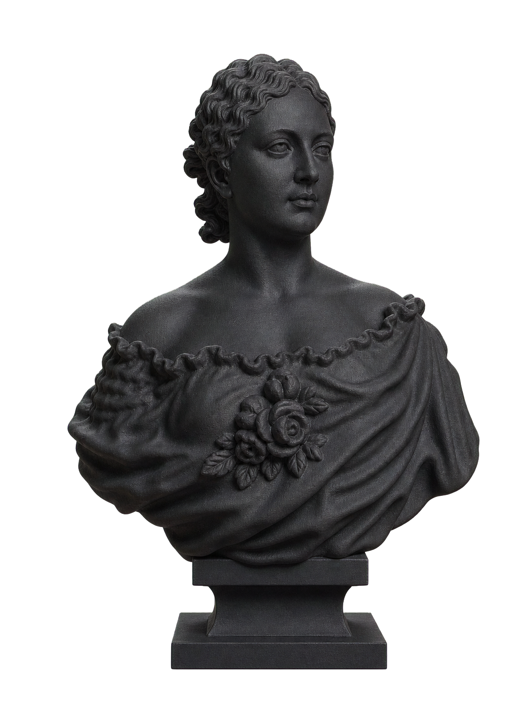 Bust of Lady Wallace Charcoal Black collectible bust