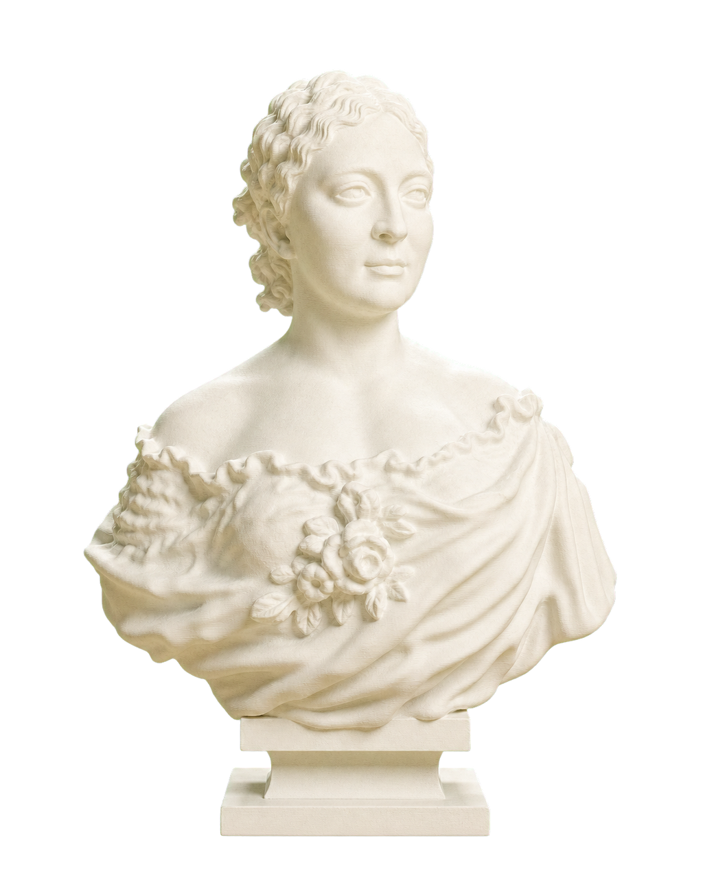 Bust of Lady Wallace Ivory White collectible bust