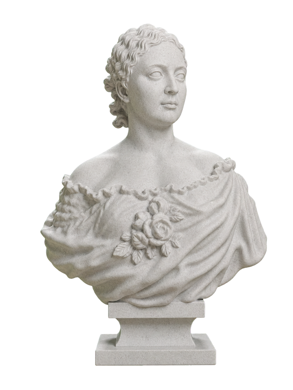 Bust of Lady Wallace Marble Stone collectible bust