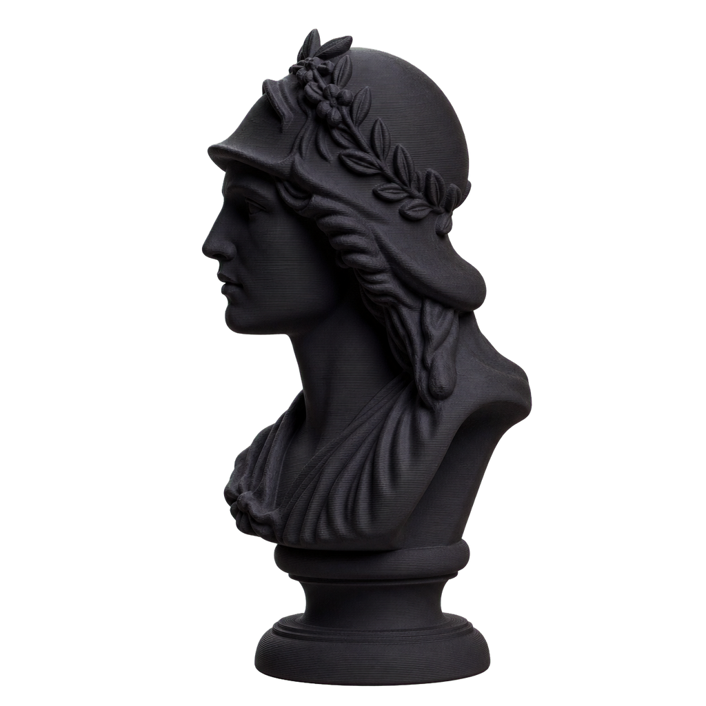 Bust of Minerva Charcoal Black collectible bust