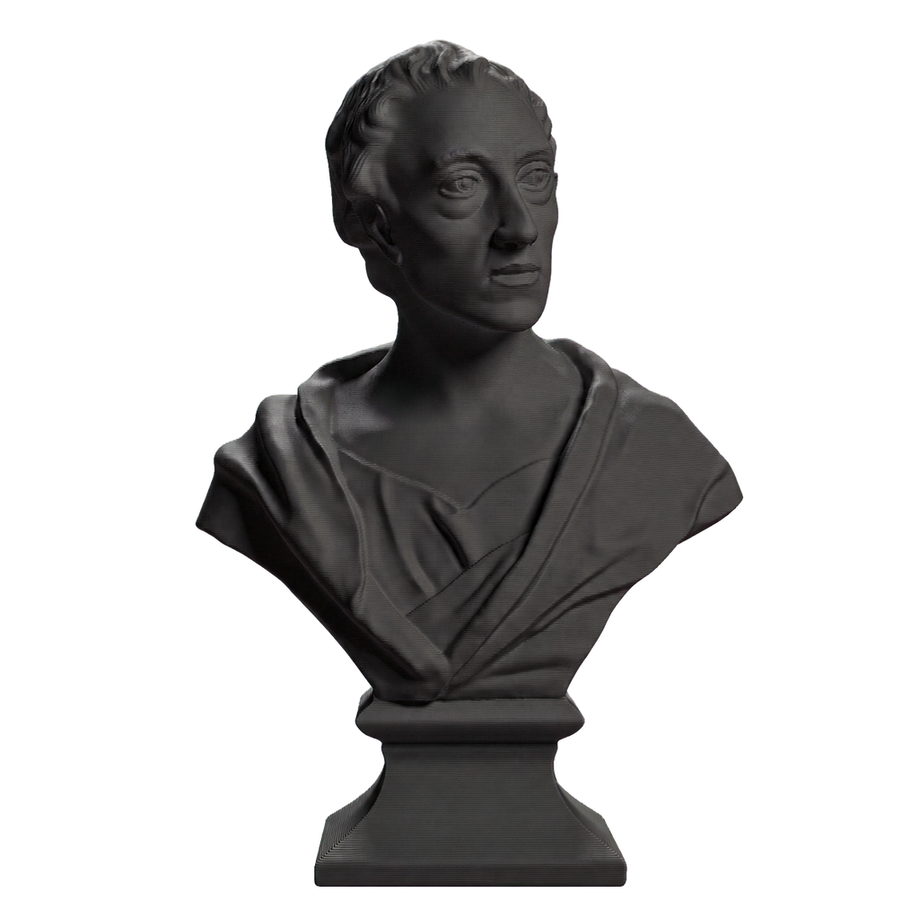 Bust of Alexander Pope Charcoal Black collectible bust