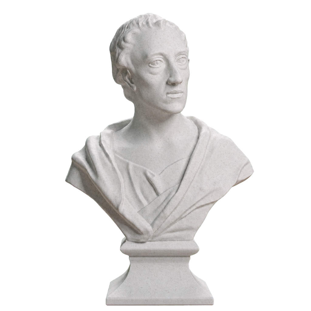 Bust of Alexander Pope Marble Stone collectible bust