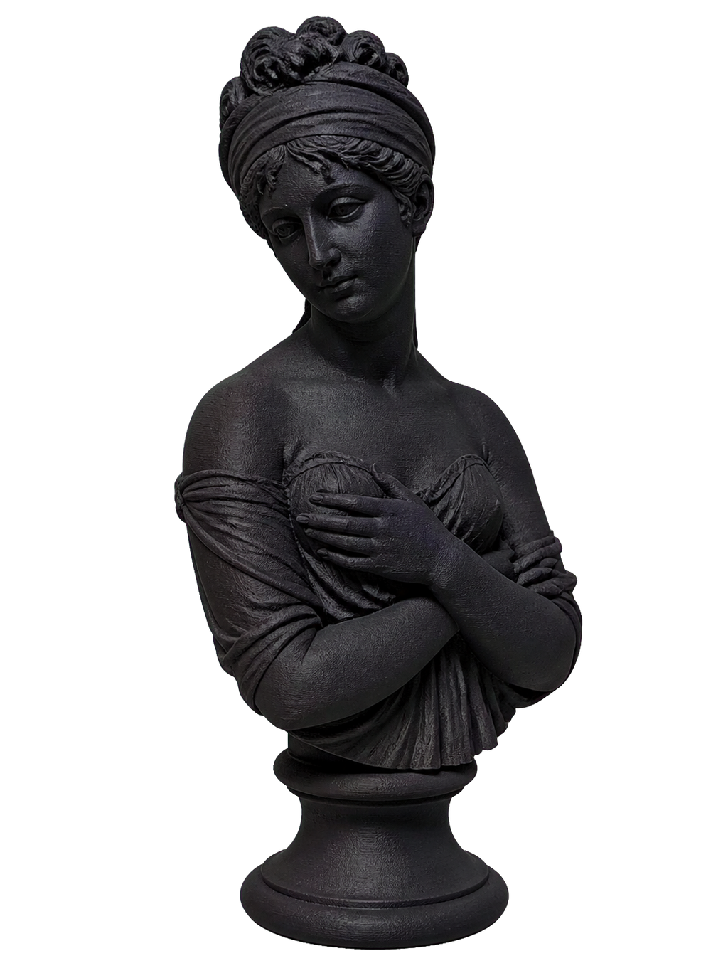Bust of Madame Recamier Charcoal Black collectible bust