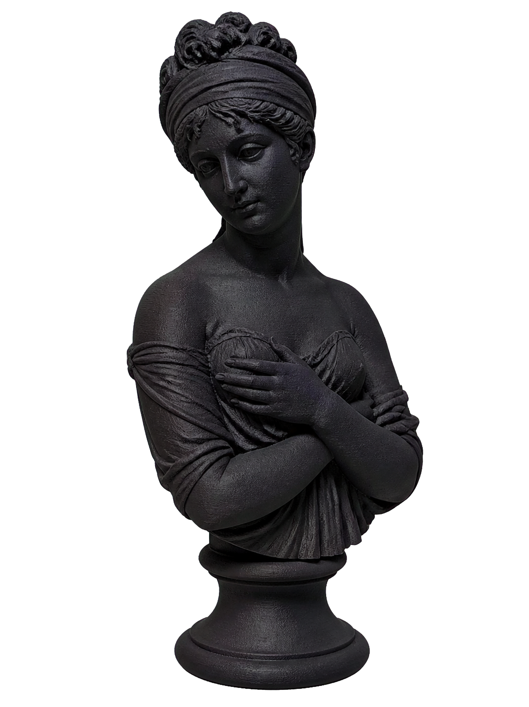 Bust of Madame Recamier Charcoal Black collectible bust