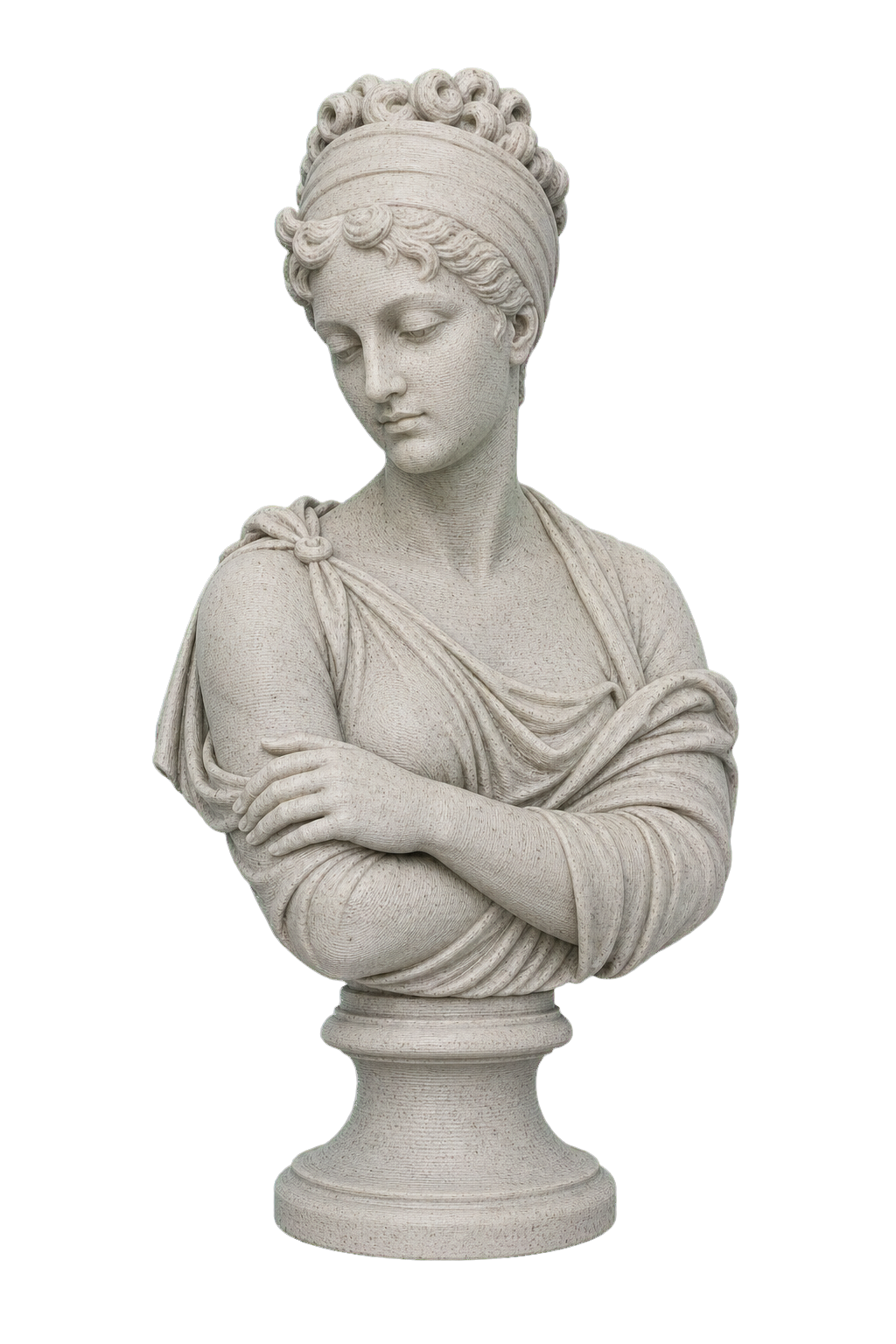 Bust of Madame Recamier Marble Stone collectible bust