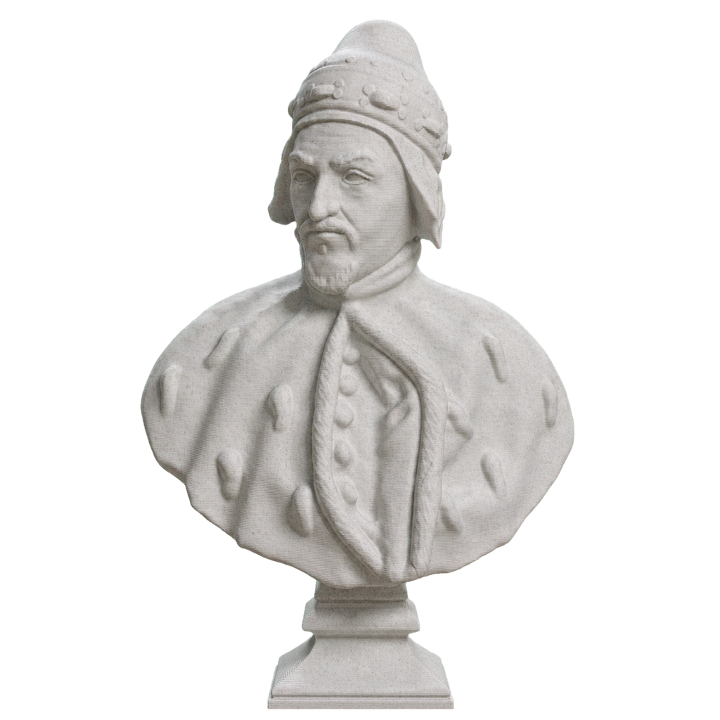 Bust of Francesco Molin, Doge of Venice Marble Stone collectible bust
