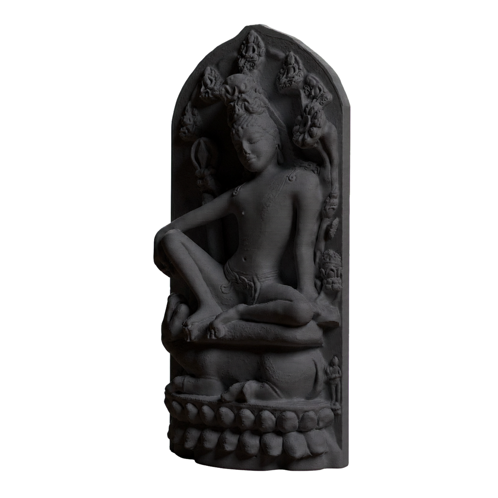 Simhanada Lokeshvara Charcoal Black collectible bust