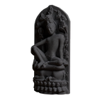 Simhanada Lokeshvara Charcoal Black collectible bust
