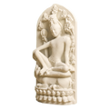 Simhanada Lokeshvara Ivory White collectible bust