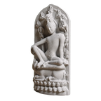 Simhanada Lokeshvara Marble Stone collectible bust