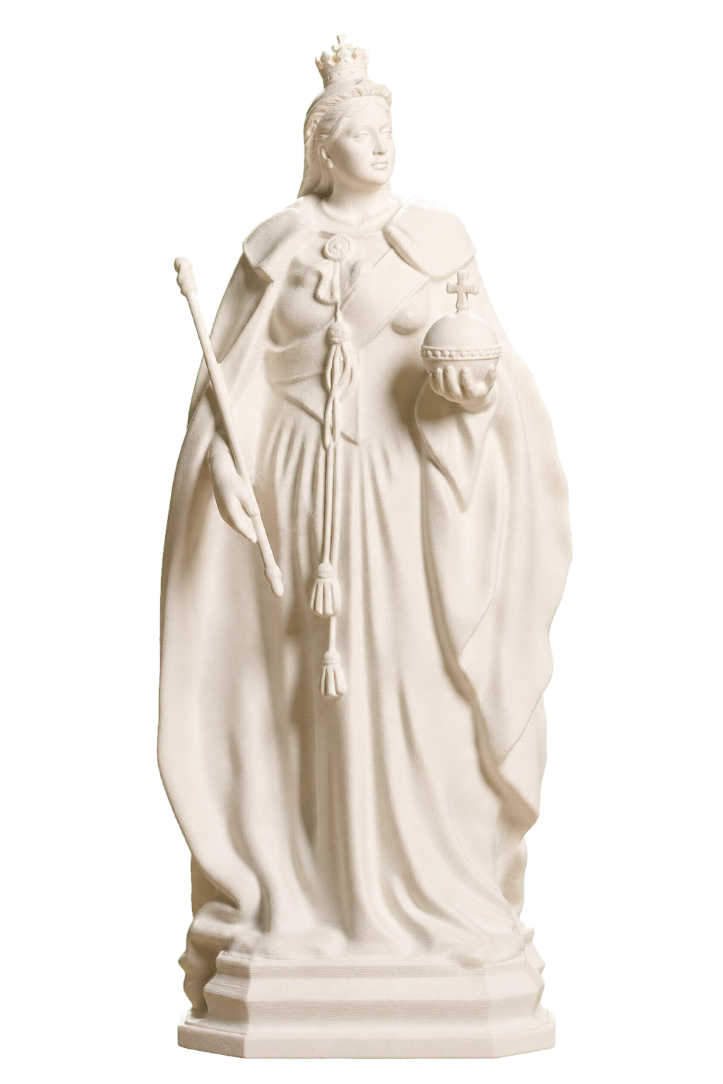 Queen Victoria in Victoria Square, Ivory White collectible bust