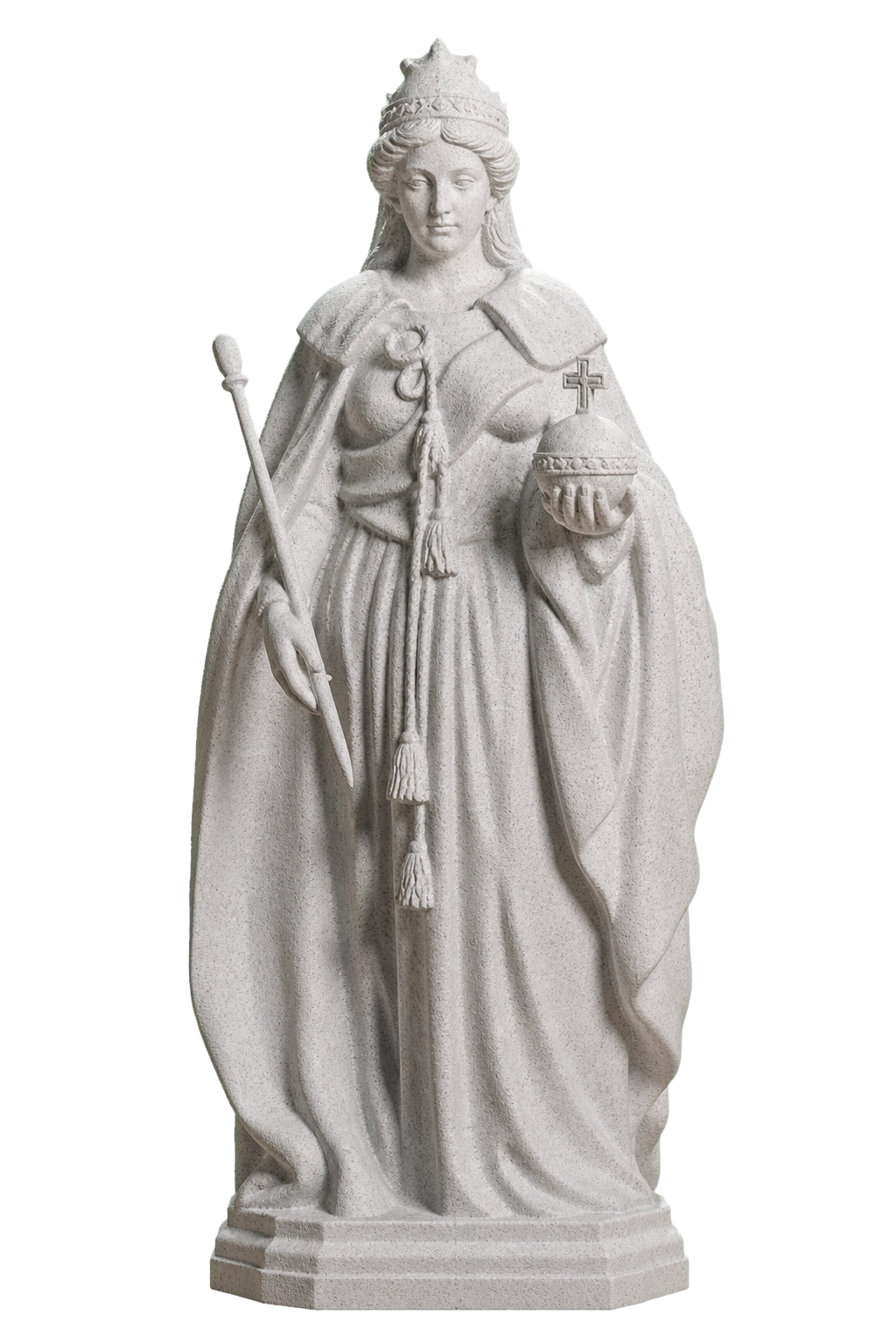 Queen Victoria in Victoria Square, Marble Stone collectible bust