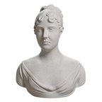 Portrait Bust of Catherine, Princess of Wurtenburg Marble Stone collectible bust