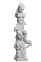 The Poet and the Contemplative Life (The Fenaille Column) Marble Stone collectible bust