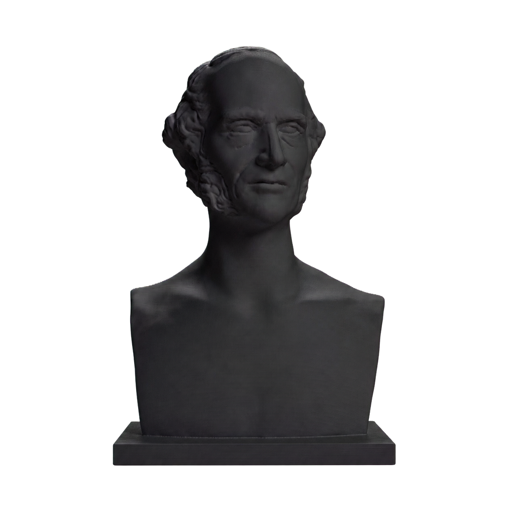 William Cullen Bryant Charcoal Black collectible bust