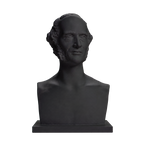 William Cullen Bryant Charcoal Black collectible bust