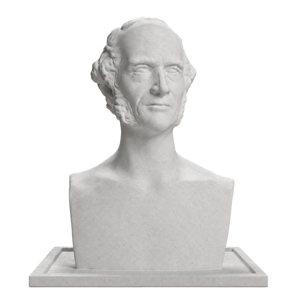 William Cullen Bryant Marble Stone collectible bust