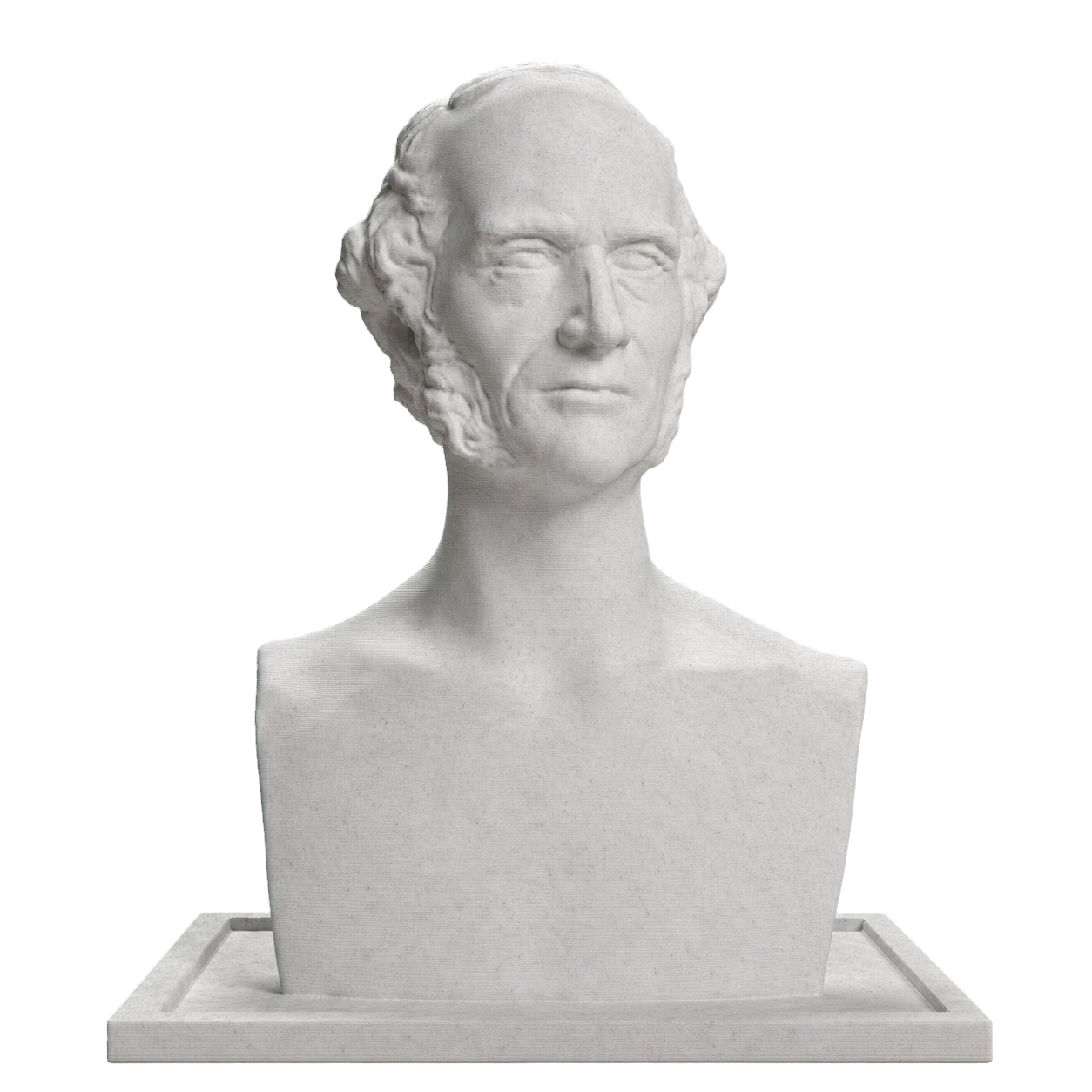 William Cullen Bryant Marble Stone collectible bust