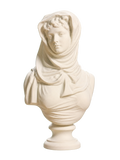 Fantasy Bust of a Veiled Woman (Marguerite Bellanger?) Ivory White collectible bust