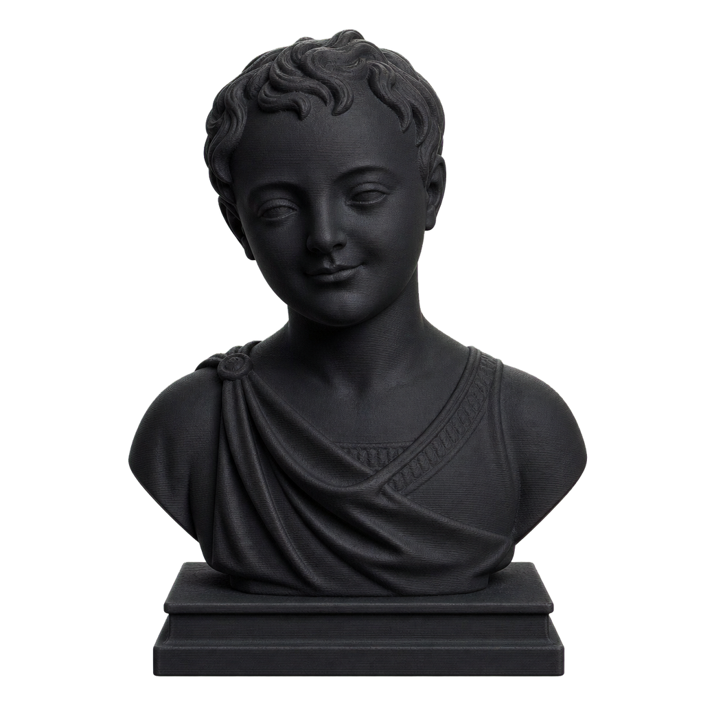 The Young Saint John the Baptist Charcoal Black collectible bust