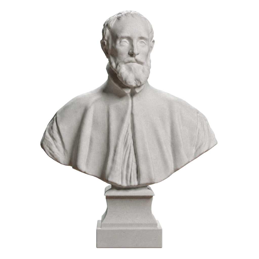 Monsignor Francesco Barberini Marble Stone collectible bust