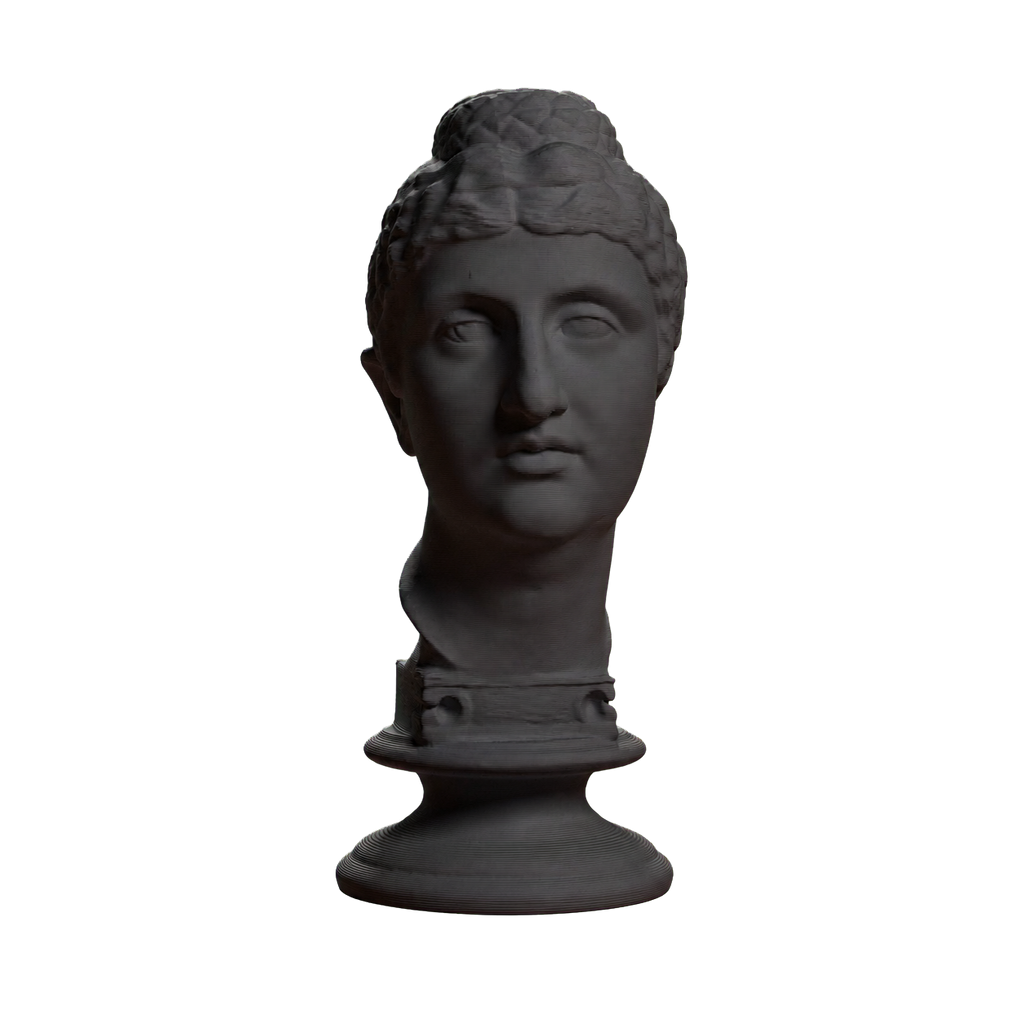 Bust of Faustina the Elder Charcoal Black collectible bust