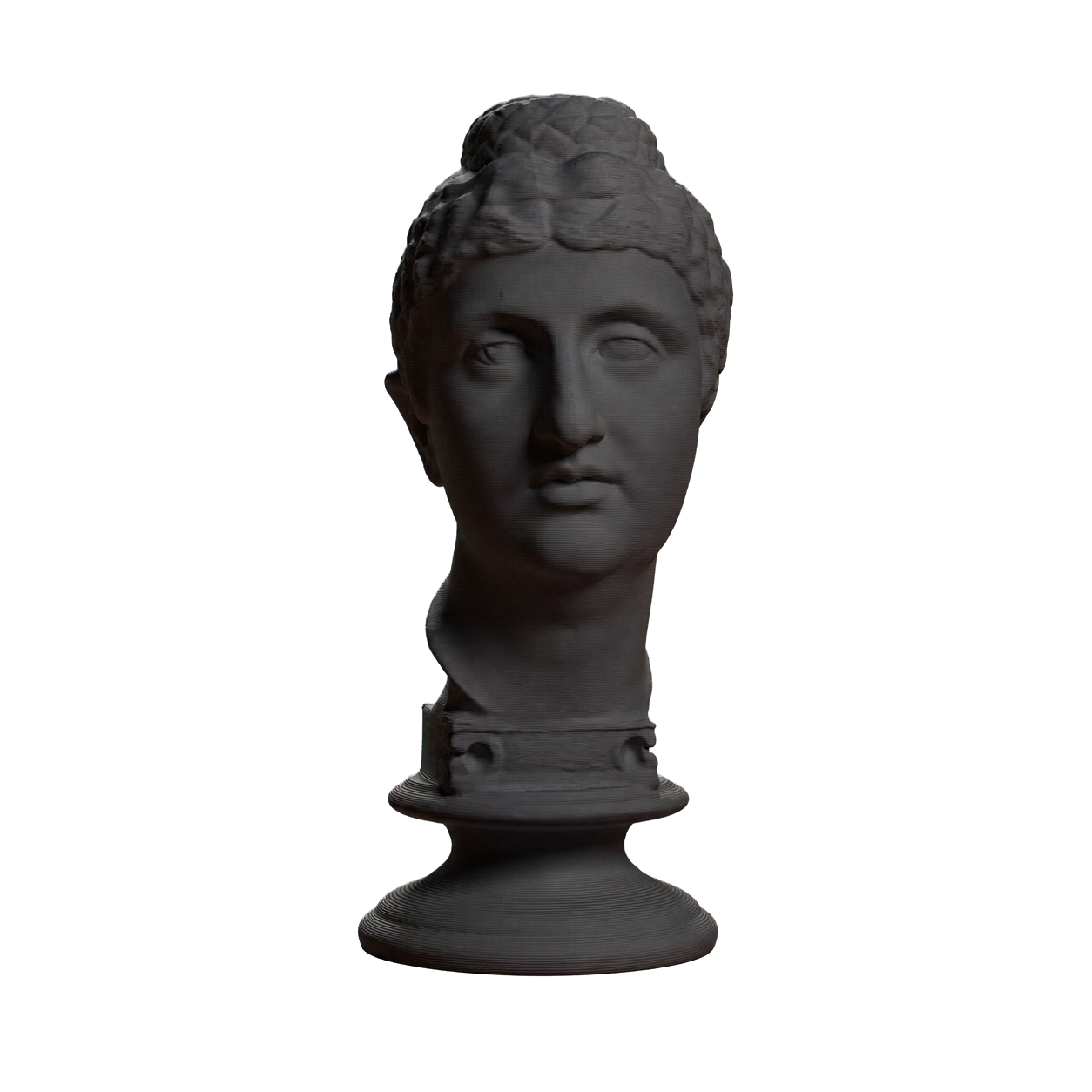 Bust of Faustina the Elder Charcoal Black collectible bust