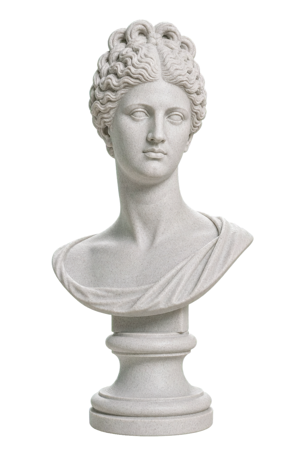Portrait Bust of a Flavian Woman, The Fonseca Bust Marble Stone collectible bust